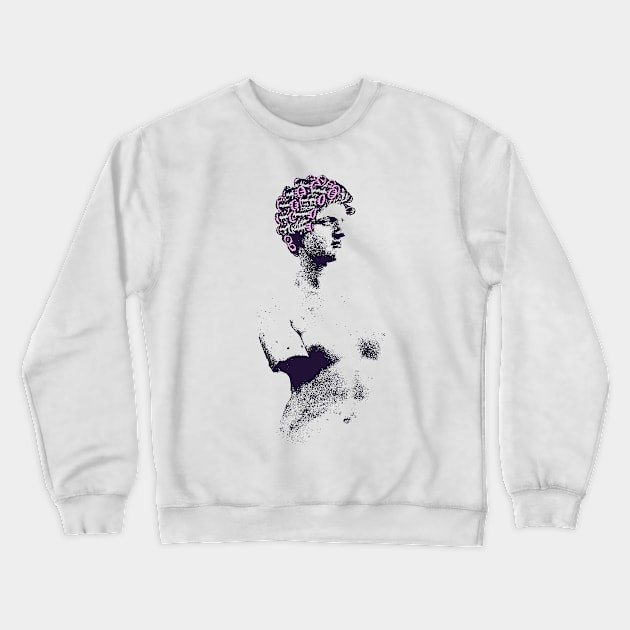 Venus in Curlers Crewneck Sweatshirt by bronzarino